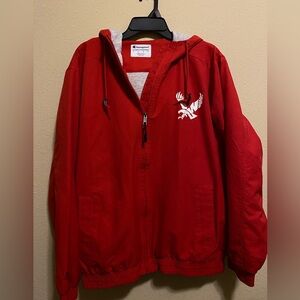 Champion Red and Gray Athletic Hoodie